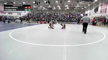 Girls 110 lbs Champ. Round 1 - Clarissa Rico, Gonzales Girls vs Lillian Fonceca, Fremont (Sunnyvale)&nbsp;Girls