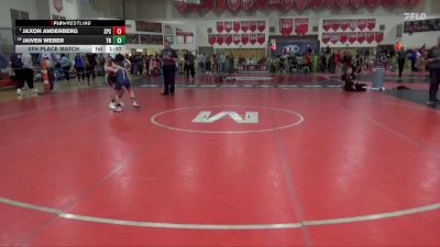 85 lbs 5th Place Match - Jaxon Anderberg, Saint Peter Saints vs Jaiven Weber, Team Nazar
