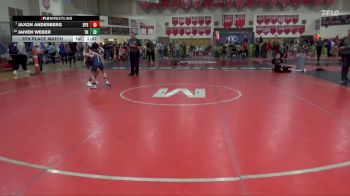 85 lbs 5th Place Match - Jaxon Anderberg, Saint Peter Saints vs Jaiven Weber, Team Nazar