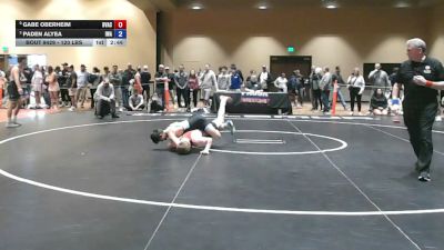 120 lbs Cons. Sub-semis - Gabe Oberheim, Buffalo Valley Athletic Club vs Paden Alyea, Impact Wrestling Academy