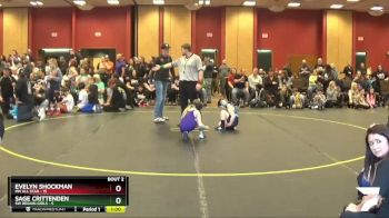 70 lbs Round 1 (6 Team) - Evelyn Shockman, MN ALL Star vs Sage Crittenden, SW Region Girls