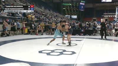 132 lbs Champ. Rd Of 128 - Quenten Halverson, Alaska vs Talon Tahdooahnippah, Oklahoma