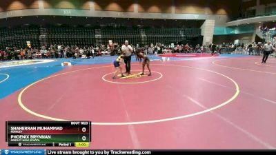 120 lbs Cons. Round 2 - Shaherrah Muhammad, Fernley vs Phoenix Brynnan, Gridley High School