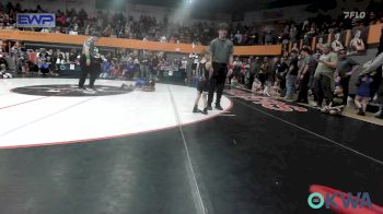 46 lbs Round Of 32 - Caelan Newcomb, Noble Takedown Club vs LJ Gordon, Bridge Creek Youth Wrestling