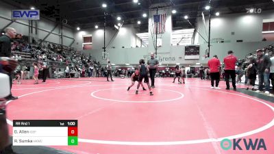 64 lbs Rr Rnd 1 - Greyson Allen, ICEFIGHTER U vs Ryder Sumka, Henryetta Knights Wrestling Club