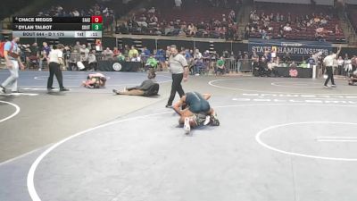 D 1 175 lbs Cons. Round 4 - Chace Meggs, East Ascension vs Dylan Talbot, Southside