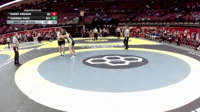 G-235 lbs Cons. Round 2 - Gabby Oregon, G-Archbold vs Audrina Pack, G-Hamilton Township