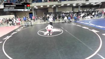 126 lbs Quarterfinal - Lukas Quartz, Unattached vs Casey Janicki, Unattached