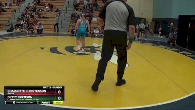 Round 5 - Betty Erickson, Colman Area Youth Wrestling vs Charlotte Christenson, GMLOS