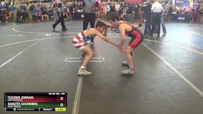 83 lbs Quarterfinal - Tucker Jordan, CDZ Athletics vs Dakota Saunders, Ohio Hereos