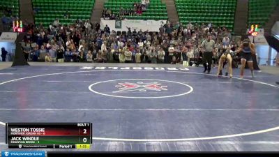 184 lbs Finals (2 Team) - Weston Tossie, Mortimer Jordan HS vs Jack Windle, Mountain Brook