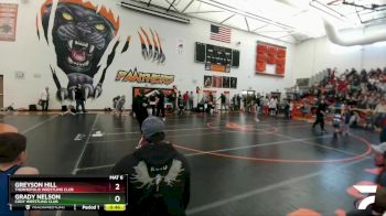 43 lbs Cons. Round 3 - Greyson Hill, Thermopolis Wrestling Club vs Grady Nelson, Cody Wrestling Club