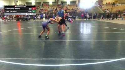 91 lbs Quarterfinal - Marlene Weeks, Riverdale Warrior WC vs Nia Luckett, Lawrence Co Wrestling Club