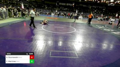 90 lbs Quarterfinal - Aaron Szumowski, Revolution Wrestling Club vs Chase Martinez, Centurion