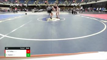 132 lbs Cons. Round 4 - Braxton Tolley, Granite City vs Cooper Kamm, Quincy (Sr.)