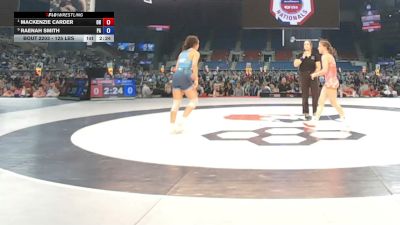 125 lbs Quarters - Mackenzie Carder, Ohio vs Raenah Smith, Pennsylvania