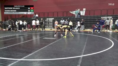 141 lbs Cons. Round 7 - Kaden Brown, Montevallo vs Matthew Velasco, Montevallo