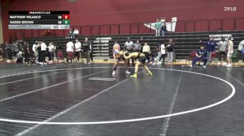 141 lbs Cons. Round 7 - Kaden Brown, Montevallo vs Matthew Velasco, Montevallo