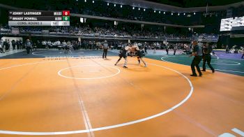 5A 190 lbs Cons. Round 3 - Brady Powell, Aledo vs Johny Lastinger, Melissa