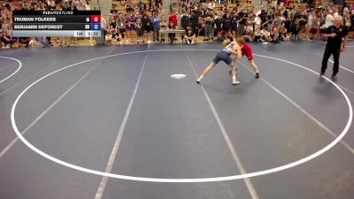 132 lbs Champ. Round 1 - Truman Folkers, IA vs Benjamin DeForest, ND
