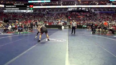 1A-175 lbs Champ. Round 2 - Jaxon Edwards, Central Springs vs Mason Hoyt, Iowa Valley, Marengo