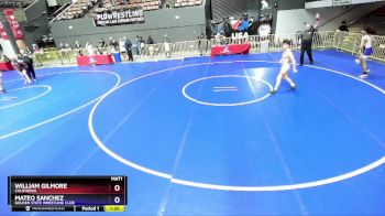 126 lbs Cons. Round 3 - William Gilmore, California vs Mateo Sanchez, Golden State Wrestling Club