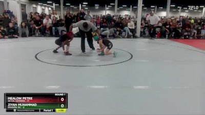 52 lbs Round 1 (10 Team) - Ziyan Muhammad, Rangers WC vs Mealow Petre, So Cal Hammers