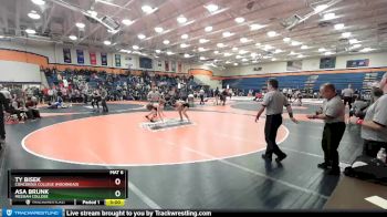 133 lbs Quarterfinal - Asa Brunk, Messiah College vs Ty Bisek, Concordia College (Moorhead)