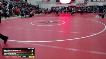 160 lbs Semifinal - Quintin Lewis, Fulda-Murray Cty Central vs Brayden Chandler, Marshall