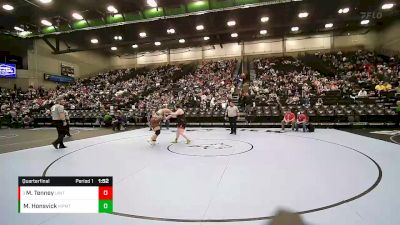 235 lbs Quarterfinal - Maddison Tenney, Uintah vs Morgan Honsvick, Maple Mountain