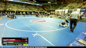 115 Class 1 lbs Quarterfinal - Aaliyah Sanders, Odessa vs Macey Greene, Holden
