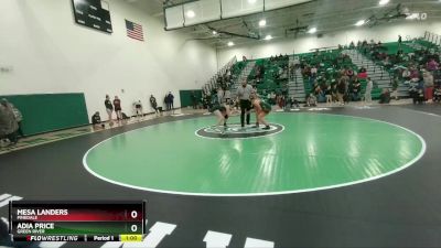 170 lbs Cons. Round 3 - Mesa Landers, Pinedale vs Adia Price, Green River