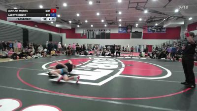 115 lbs Placement - Lennah Monts, Red Venom vs Laetyn Boltz, WTC
