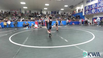 60-66 lbs Rr Rnd 4 - Tre Hartfield 4, OKC Saints Wrestling vs Mason Gideon, Blue Devil Wrestling