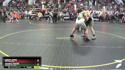 Semifinal - Gianna Mayer, Algonac Mat Rats vs Leium Lewis, Tri County WC