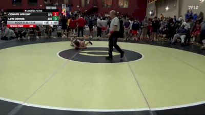 141 lbs Champ. Round 2 - Levi Dennis, Montreat College vs Conner Wright, Brewton-Parker (GA)