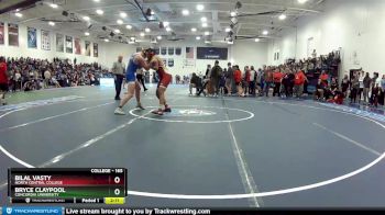 165 lbs Champ. Round 1 - Bilal Vasty, North Central College vs Bryce Claypool, Concordia University