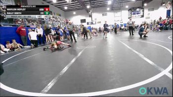52 lbs Consi Of 8 #2 - Waylon Hefley, ARDMORE TAKEDOWN CLUB vs Rally Smith, Hinton Takedown Club
