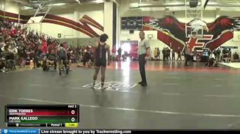 132 lbs Cons. Round 2 - Erik Torres, Westminster vs Mark Gallego, Los Osos