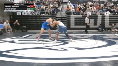 157 lbs 4th Wrestleback (16 Team) - Gabriel Jacobus, Columbus vs Shawn Bailey, Coahulla Creek