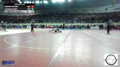 105 lbs Consi Of 32 #1 - Hunter Villines, Weatherford vs Charles Akins, Husky Wrestling Club