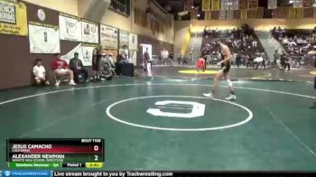 126 lbs Cons. Semi - Alexander Newman, Servite High School Wrestling vs Jesus Camacho, California