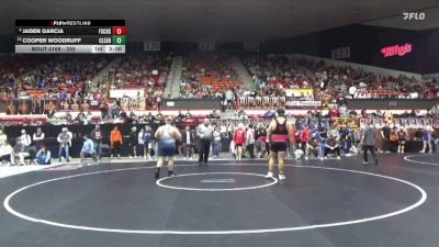 285 lbs Quarterfinal - Cooper Woodruff, Clearwater vs Jaden Garcia, Fort Scott Hs