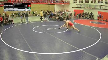 132 lbs Champ. Round 3 - Darion Johnson, West Linn vs Hoyt Thomas, McMinnville