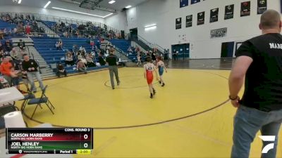 63 lbs Cons. Round 3 - Carson Marberry, North Big Horn Rams vs Joel Henley, North Big Horn Rams