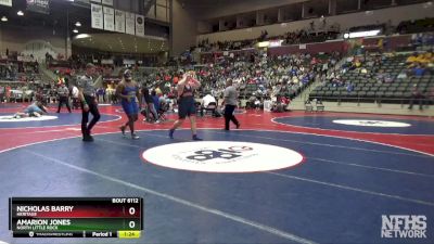 6A 285 lbs Semifinal - Nicholas Barry, Heritage vs Amarion Jones, North Little Rock