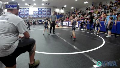 49 lbs Rr Rnd 3 - Greyson Sumrall, Harrah Little League Wrestling vs Hunter Larsen, Blue Devil Wrestling