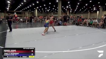 140 lbs Placement (4 Team) - Amelia McKnight, Alabama Elite Red vs Rowdy Johns, Lady Gator Dawgs