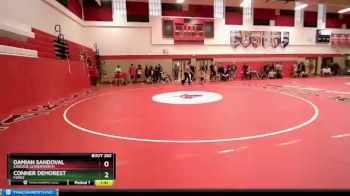 120 lbs Semifinal - Damian Sandoval, Cascade Leavenworth vs Conner Demorest, Forks