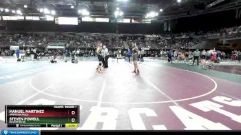 182 lbs Champ. Round 1 - Steven Powell, Silverton HS vs Manuel Martinez, American Falls